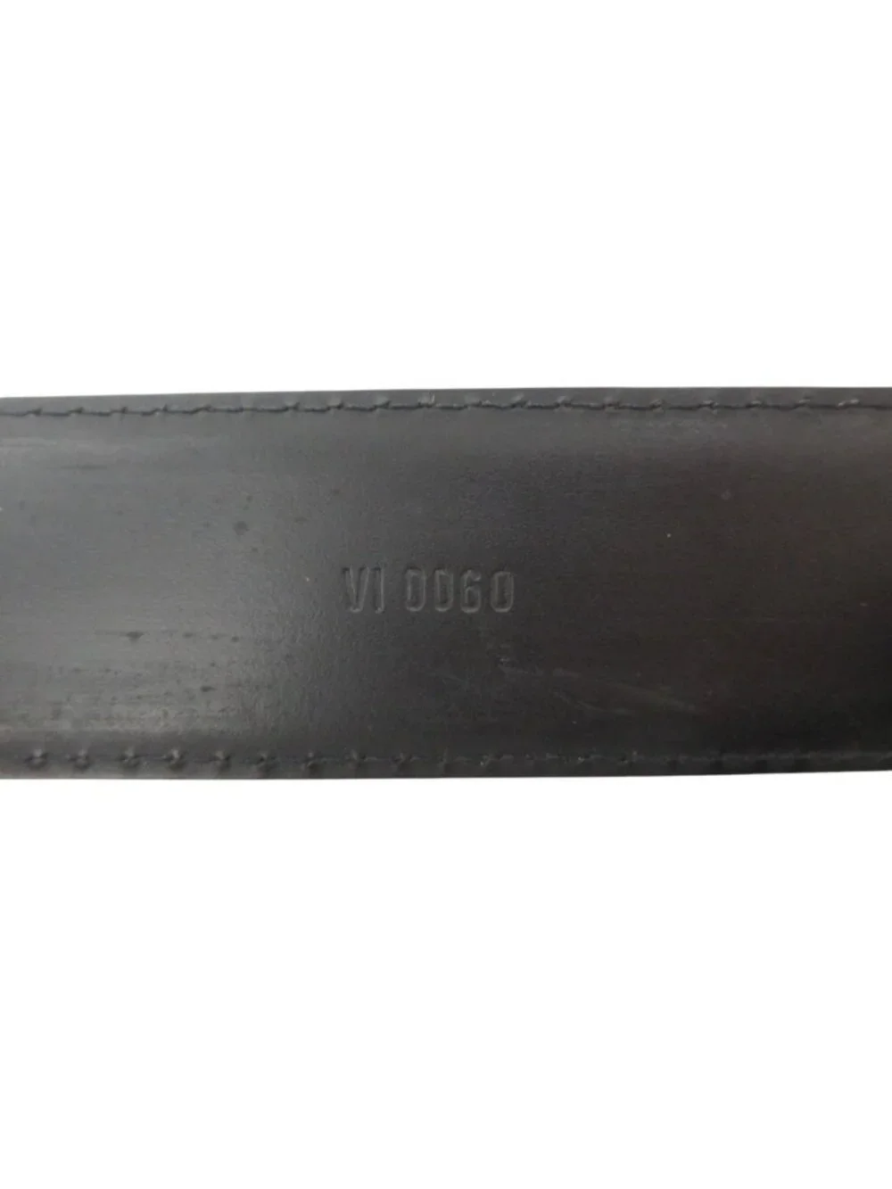 Louis Vuitton Belt Epi Ceinture Classic Noire Silver Black 110 44